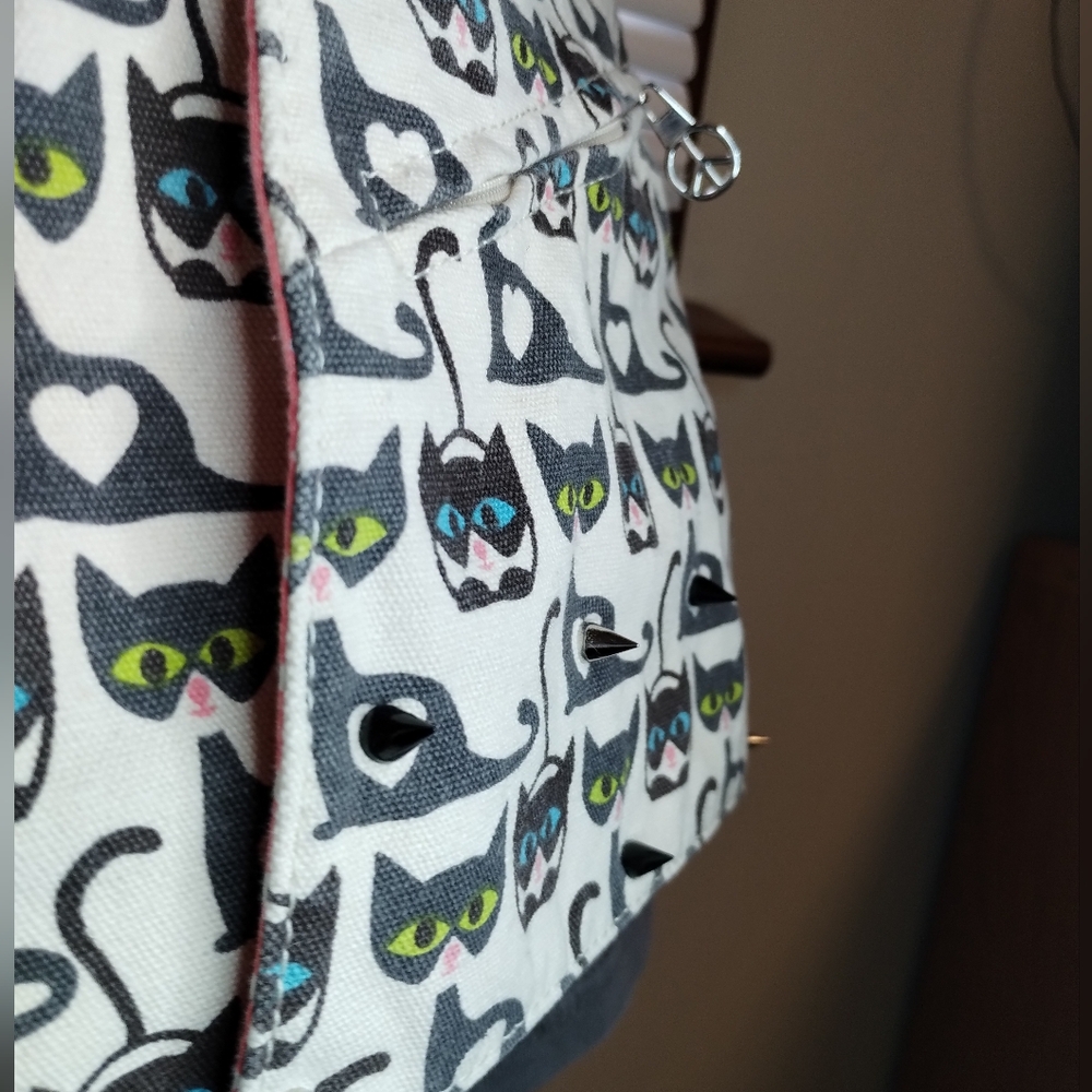 Spiked Catprint Bungalow 360 Crossbody Bag